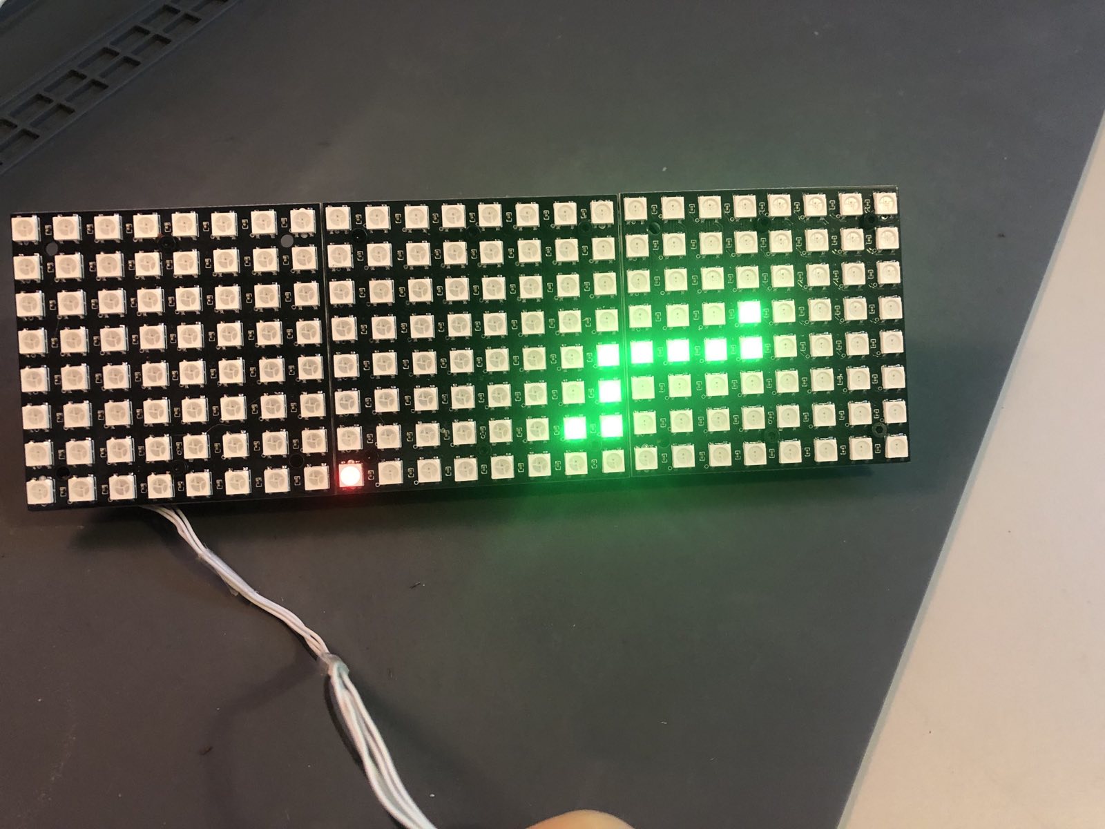 front view with snake on screen